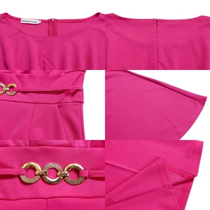 D3276 <span class=keywords><strong>tuta</strong></span> estiva <span class=keywords><strong>donna</strong></span> <span class=keywords><strong>taglie</strong></span> <span class=keywords><strong>forti</strong></span> africana a gamba larga con girocollo e tinta unita - Product Image 5