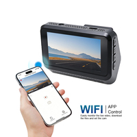 Enregistreur de conduite 4K UHD à double objectif 3 pouces avec WiFi et GPS, caméra avant et arrière pour la sécurité du véhicule