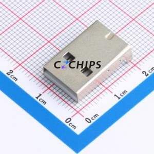 AM90-01-T1-W USB Connector Bent Lead Through Hole Connector Type-A Male Right Angle Insert - Product Image 1