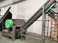 Ligne de lavage et de séchage de déchets plastiques 1000 kg/h, machine à laver les plastiques LDPE HDPE