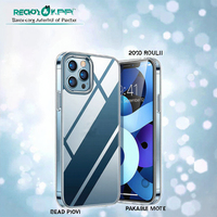 Coque de protection transparente effet seconde peau en TPU mat, étanche, avec anneau magnétique, anti-traces de doigts, fine et douce au toucher pour