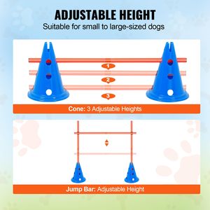 Juego <span class=keywords><strong>de</strong></span> 6 Conos <span class=keywords><strong>de</strong></span> Obstáculos para Agilidad Canina, Equipo <span class=keywords><strong>de</strong></span> Agilidad Ligero y Duradero para Mejorar la Agilidad del Perro, Circuito <span class=keywords><strong>de</strong></span> Obstáculos para Cachorros al Aire Libre - Product Image 3