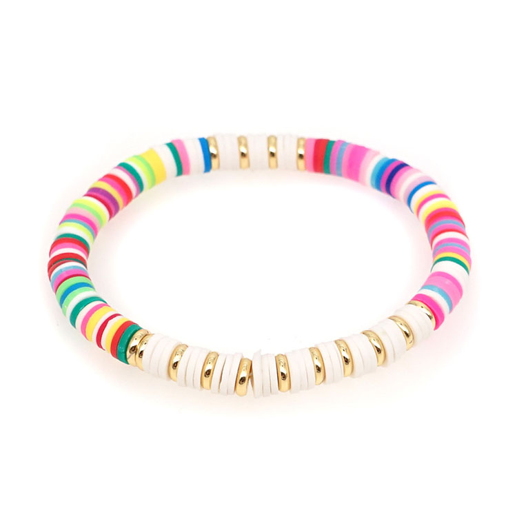 Set 5 Braccialetti Estivi Bohémien Con Perline Colorate, Elastici Con Forme Stella, Cuore E Arcobaleno, Gioielli Per Donna E Ragazza - 4
