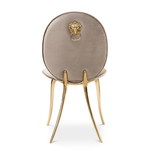 Silla de Latón Elegante con Tapicería de Terciopelo Inspirada en la Estética Vibrante <span class=keywords><strong>del</strong></span> <span class=keywords><strong>Circo</strong></span> para Restaurante y Hotel, Más Vendida - Product Image 3
