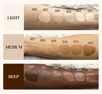 Maquillage professionnel de haute qualité couverture complète imperméable à l'eau en gros sans logo fond de teint liquide