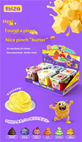 Kit de slime IBIZA Mini Fruit Butter & Cotton Cloud, 6 pièces, non toxique, parfumé, silicone léger, jouet de slime DIY pour enfants