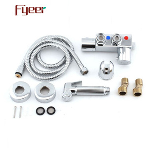 Fyeer Новый Термостатический смеситель для душа кран с биде спрей - Product Image 6