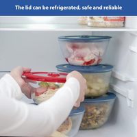Couvercles de remplacement pour récipients en verre Pyrex 7200-PC de 2 tasses, couvercle de rangement en silicone, étanche
