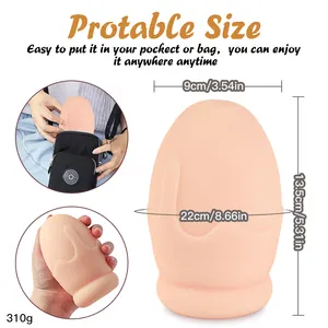 1 unidad masturbación masculina portátil realista 3D canal texturizado Super elástico bolsillo coño huevo juguetes sexuales para hombres Sexleksaker