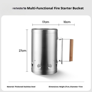 Allume-charbon portable pour <span class=keywords><strong>barbecue</strong></span>, allumeur de charbon de bois pour camping en extérieur, ustensile de cuisson pour <span class=keywords><strong>barbecue</strong></span> - Product Image 4