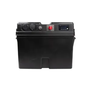 12V 120A Waterproof Portable IP67 Multifunction Battery Storage Box Outdoor Use Electronics Instrument Enclosure