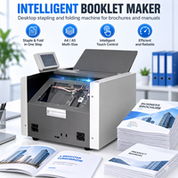 Machine intelligente de pliage et d'agrafage de brochures de bureau pour documents et manuels A4 A5