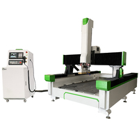 Machine de gravure sur bois CNC 3D à 4 axes avec moteur servo à broche unique et système de contrôle Mach3 pour meubles