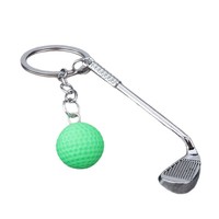 Porte-clés mini-golf de simulation populaire transfrontalier, pendentif de sac en forme de balle pleine, souvenir, petit cadeau