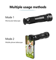 Objectif de caméra télescopique universel 38X à clipser sur téléphone, lentille optique HD en verre, zoom monoculaire pour la photographie mobile