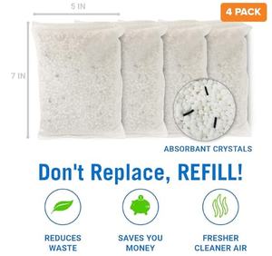 Sacs déshumidificateurs écologiques de qualité supérieure avec recharges de CaCl2 450g 500g 1kg - Product Image 6