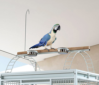 Cage à oiseaux simple et écologique pour perroquets, construction en acier inoxydable, fil de haute qualité, mangeoire en acier inoxydable, verrou métallique pour