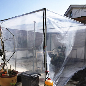 Bâche <span class=keywords><strong>transparente</strong></span> d'extérieur 2m x 3m en PE, imperméable, <span class=keywords><strong>pour</strong></span> jardin, protection des plantes, gazebo, <span class=keywords><strong>pergola</strong></span>, auvent, fenêtre <span class=keywords><strong>pour</strong></span> animaux de compagnie, pare-vent, 4-7 - Product Image 6