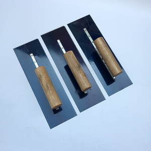 Nouveauté : Pointe à béton industrielle DIY 50 #   Truelle à plâtrer en acier avec manche recouvert de <span class=keywords><strong>plastique</strong></span> et lame bleue - Product Image 6