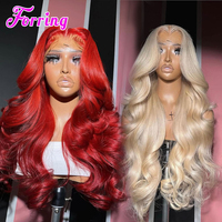 Wig Rambut Asli Vietnam 100% Raw Bone Straight Tanpa Lem, Wig Lace Front 13x6 5x5 Murah, Wig Closure Hd Lace Frontal