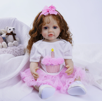 Poupée Reborn de 55 cm, poupée humanoïde en plastique, poupée bébé en caoutchouc souple, poupée bébé machine