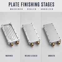 Plaque de refroidissement liquide intégrée en aluminium usinée CNC - Refroidisseur pour équipements semi-conducteurs et laser - Technologie de soudage par friction