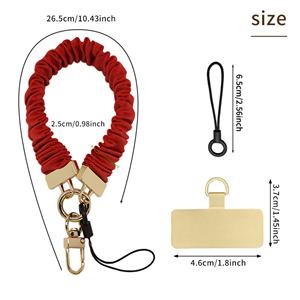 Cordon de cou extensible en polyester anti-perte pour téléphone portable, style scrunchie, idéal pour cadeau d'affaires - Vente en gros - Product Image 5