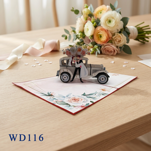 Tarjeta de Felicitación para Recién Casados, Diseño 3D, Estilo Hecho a Mano, Papel Decorativo, Regalo de Boda, Superventas - Product Image 4