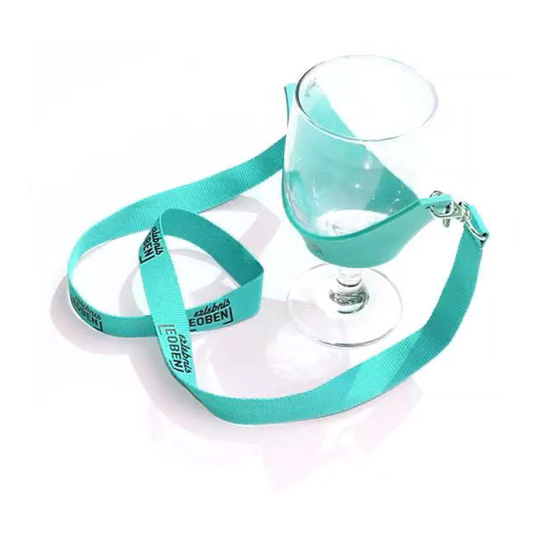 Custom Logo Polyester Lanyard Coffee Cup
