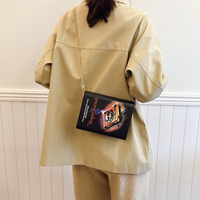 Nouveau Sac Bandoulière Gothique Squelette 2025 pour Femme – Mini Sac Carré Téléphone en Cuir PU Effet Fantôme avec Chaîne – Vente en Gros