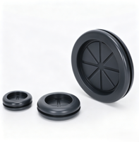 Passe-câble rond en caoutchouc double face personnalisé, bouchon flexible en caoutchouc pour la protection et l'étanchéité des câbles
