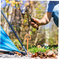 56719 # Piquets et supports de tente de camping extérieurs légers en ABS de 9,5 cm, couleur personnalisée, certifiés REACH pour le camping - Marque Sunrise