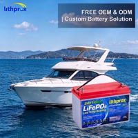 Batterie marine LiFePO4 à semi-conducteurs 24V 120AH, 6000+ cycles, chauffage à basse température, BMS BT, Bus CAN, M8, CE, RoHS, IP67, OEM/ODM