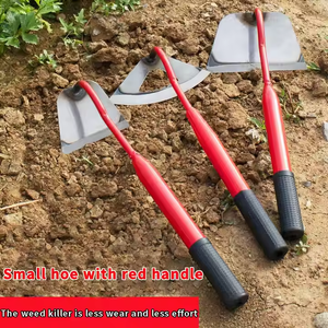 9cm Multi-purpose Red <b>Iron</b> Tip Steel Handle Easy Hand for Backyard Weeding and Soil Loosening - Product Image 6