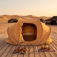 Tenda Camping Arab Tahan Pasir Ukuran Besar, Tenda Tidur Gurun, Tempat Berteduh Majlis Arab untuk Komersial