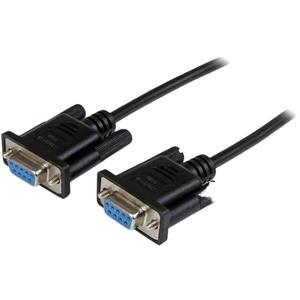 <span class=keywords><strong>Cable</strong></span> Serial RS232 DB9 Negro de 2m, <span class=keywords><strong>Cable</strong></span> de Transferencia de Datos Cruzado de 9 Pines Hembra a Hembra para Computadora, PC, PLC, Programación - Product Image 3