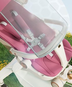 Haute qualité à quatre roues bébé poussette Scooter poignée inversée pliable poussette universelle pour vélo de marche en plein air - Product Image 3