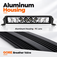 Barre lumineuse LED tout-terrain à faisceau combiné 4000LM IP68 10-30V DC avec boîtier en aluminium pour camion, SUV, VTT, UTV