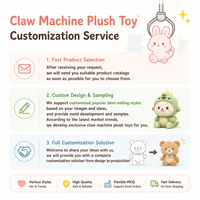 Grosir Pabrik Boneka Plush Custom 10-20cm, Boneka Kecil untuk Mesin Cakar, Hadiah Mainan Hewan Boneka untuk Anak-anak