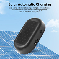 Lampe de sécurité à LED sans fil à énergie solaire, alarme factice antivol, lampe de sécurité clignotante, état neuf