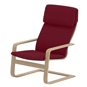 Chaise à bascule suspendue Chaise longue Fauteuil de salon à bascule en bois suspendu moderne pour adultes - Product Image 1