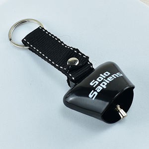 कस्टम लोगो कुत्ते कॉलर पालतू जानवर घंटी ट्रैकर शोर निर्माता विरोधी चोरी काला पीला धातु शिल्प के साथ लटकन लोहे गाय घंटी चमड़े का पट्टा - Product Image 2