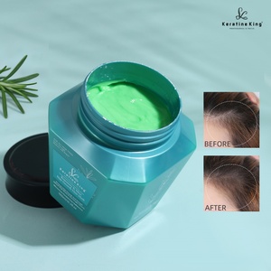 Masque capillaire fortifiant bio à la menthe et au romarin, enrichi en biotine, 1000g, favorisant la croissance des cheveux - Product Image 1