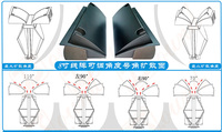 HYJ0250C-ABS Line Array Haut-parleur Accessoires Partie Klaxon Front Face Flare Horn