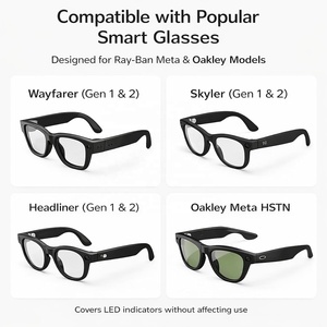 20 Pegatinas Bloqueadoras de Luz LED para Gafas Inteligentes <span class=keywords><strong>RayBan</strong></span> Meta Wayfarer/Skyler/Headliner, Cubierta Adhesiva para Bloquear la Luz LED de la Cámara - Product Image 2