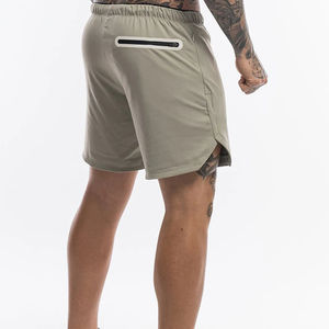 Pantalones cortos de gimnasio para hombre, pantalones cortos deportivos en blanco para correr, pantalones cortos de malla de verano para hombre - Product Image 2