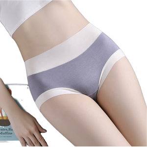 سراويل داخلية نسائية ناعمة مريحة تناسب المرأة رقيقة لا علامات سراويل داخلية متوسطة الارتفاع تنفس سراويل داخلية صلبة للنساء - Product Image 4