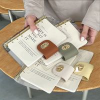 Carnet à anneaux de haute qualité pour femmes et filles, avec logo personnalisé, en PVC transparent, mignon, souple, planificateur, journal, spirale à feuilles mobiles
