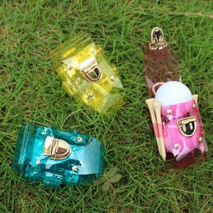 Pochette transparente en PVC pour balles de golf, mini sac de golf portable avec porte-tee - Product Image 1