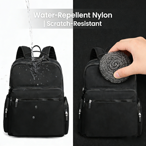 Sac à dos léger et décontracté pour femmes, logo personnalisé, nylon imperméable, sac à dos scolaire, sac à dos de voyage pour ordinateur portable, pour adolescentes - Product Image 4